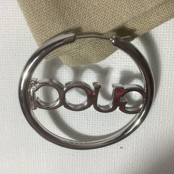 Gucci Silver Hoops 2” - Picture 2 of 2